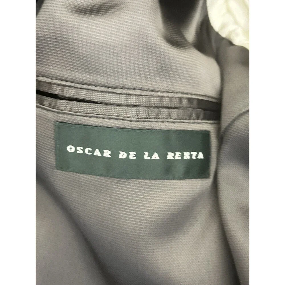Oscar De La Renta Mens 46R Wool Cashmere Jacket Coat